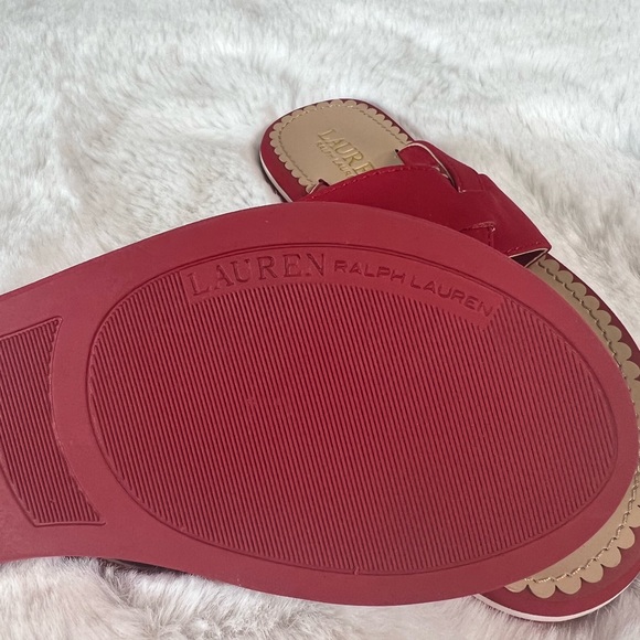 Ralph Lauren, Size 5, Rosalind Red Sandals, New, without tags, never used - Picture 5 of 6